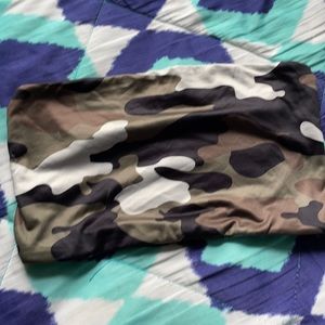 Camo bandeau top
